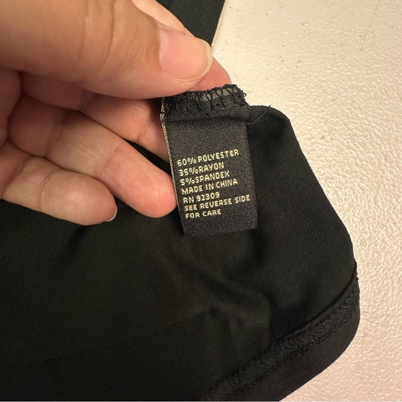 DG2 by Diane Gilman Black Long Sleeve Blouse - Picture 4 of 5